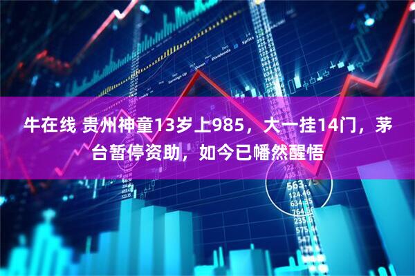 牛在线 贵州神童13岁上985，大一挂14门，茅台暂停资助，如今已幡然醒悟